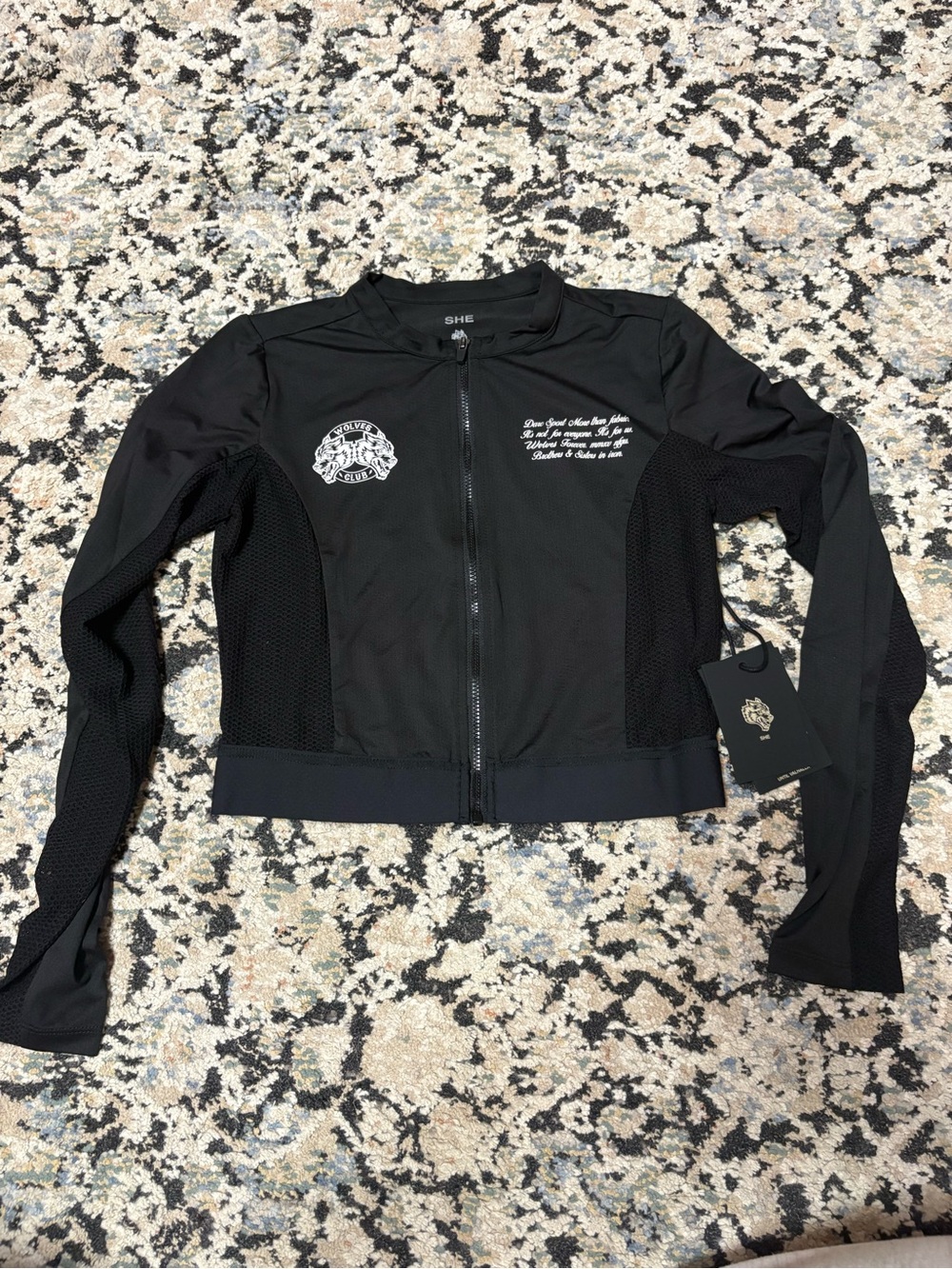 SHE Darc Sport Black Cycling Jersey. Size Medium. BNWT
